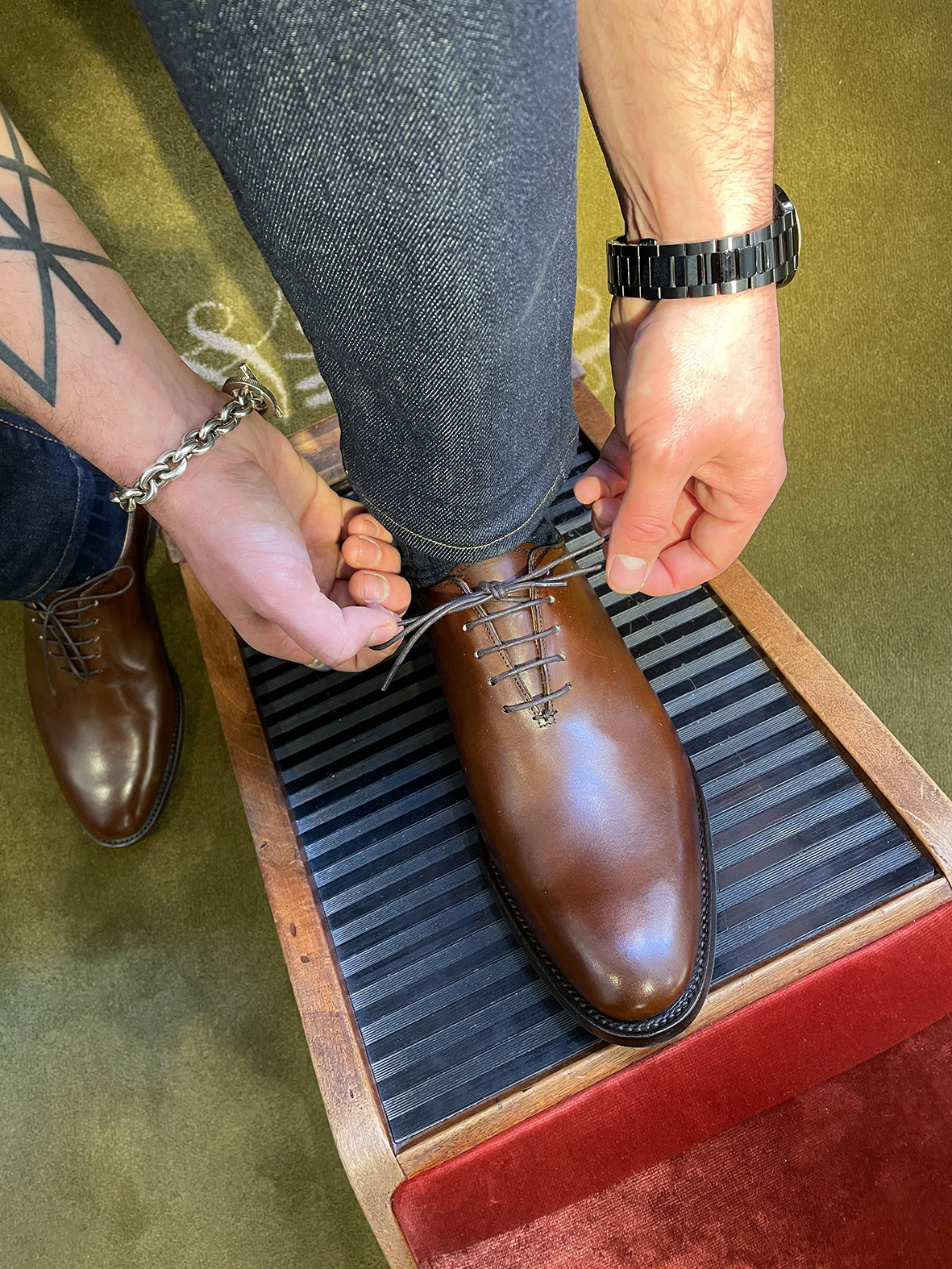 328.CROCKETT&JONES GOODWOOD プレーントゥ 5.5E 薄い