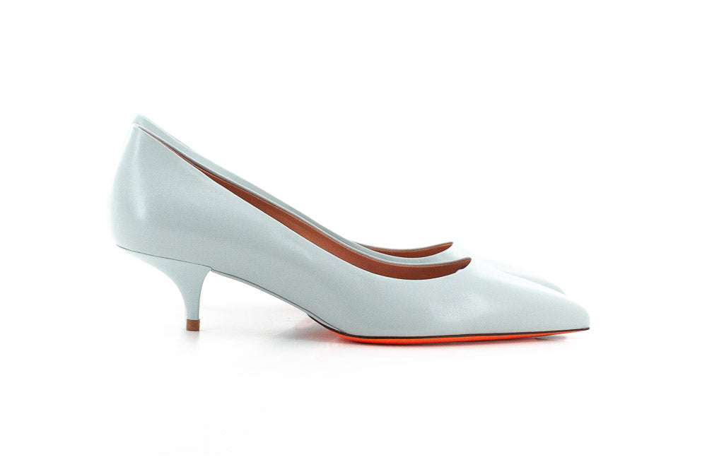 Escarpins Santoni Pointure 40.5 – Bleu, En Cuir, Talons Hauts, Neufs Avec Emballage D’origine