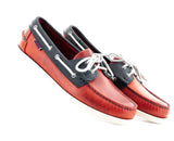 DOCKSIDES WAXY LEA BLACK/BROWN