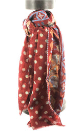 SCARF PARSIFAL MAYA GRENAT