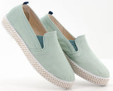 SLP MINT CANVAS W VERT CLAIR