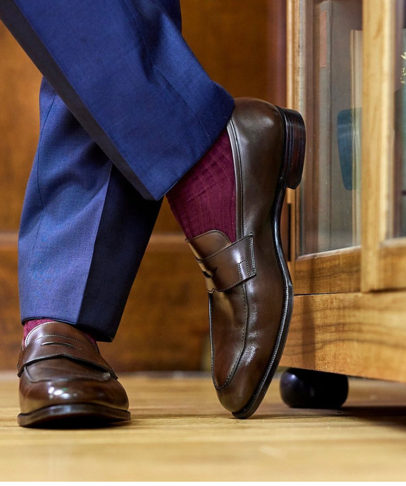 MOCASSIN CROCKETT AND JONES CRAWFORD CALF Upper Shoes