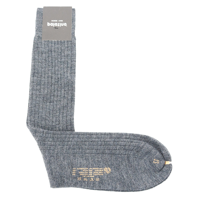 CHAUSSETTES LAINE GRIS CLAIR