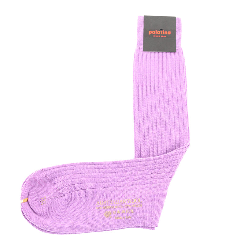 CHAUSSETTES LAINE LILAS