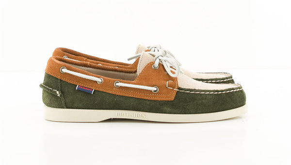 DOCKSIDES JIB GREEN/TAUPE