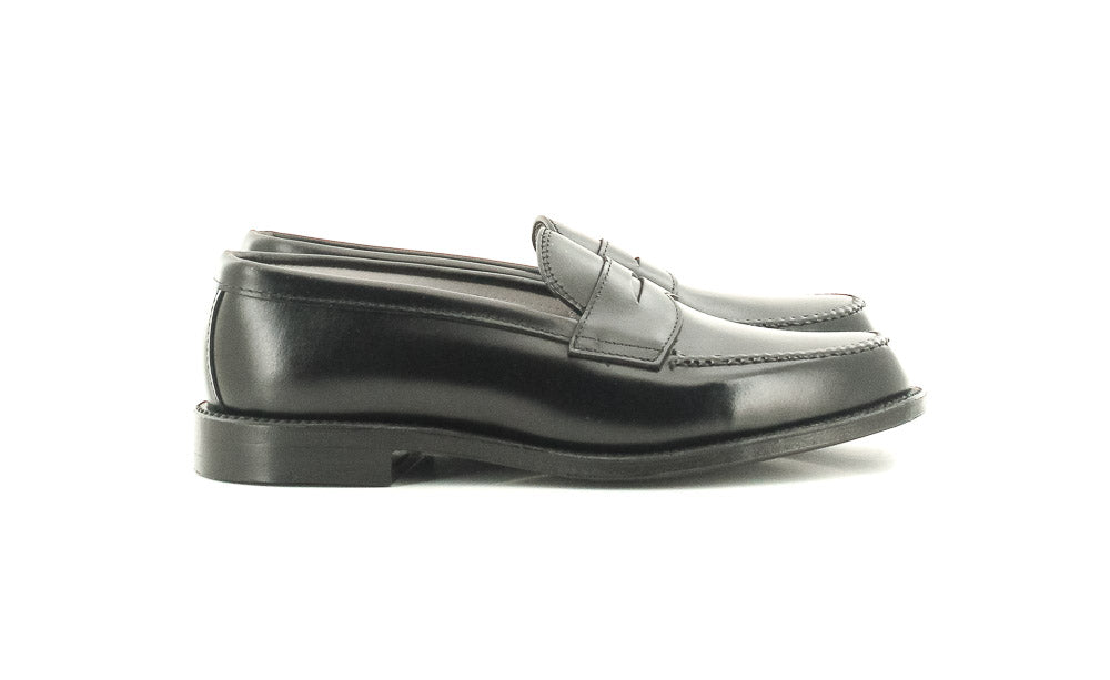 靴 w box ALDEN 981 Black Penny Loafer 981 - Leisure Hand Sewn in Black Calfskin – ALDEN SHOES