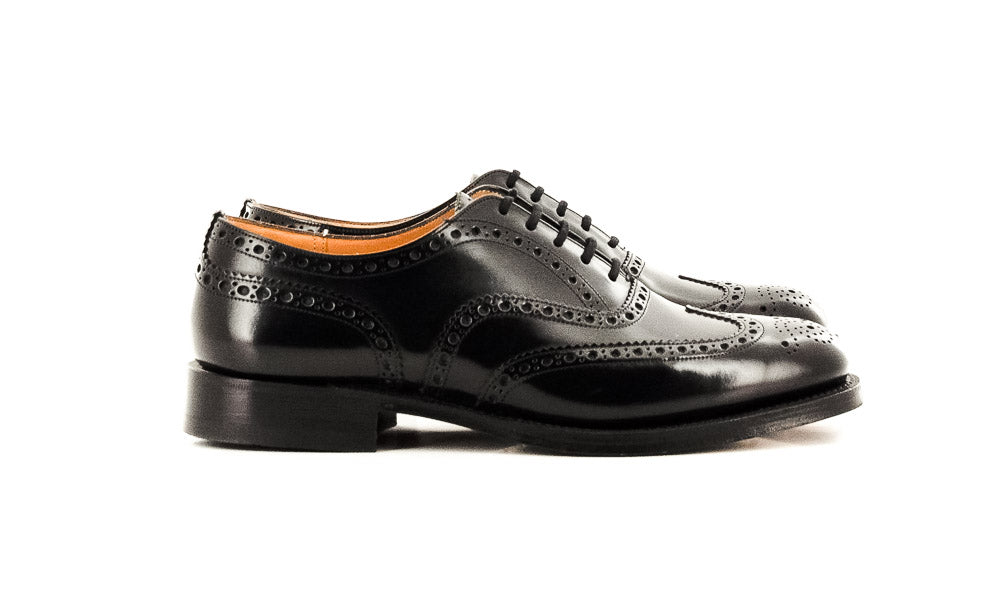 Church's Women's Burwood black brogues lace up shoes size 36