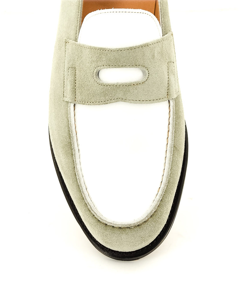LOPEZ SUEDE DUNE SILVER/BIANCO