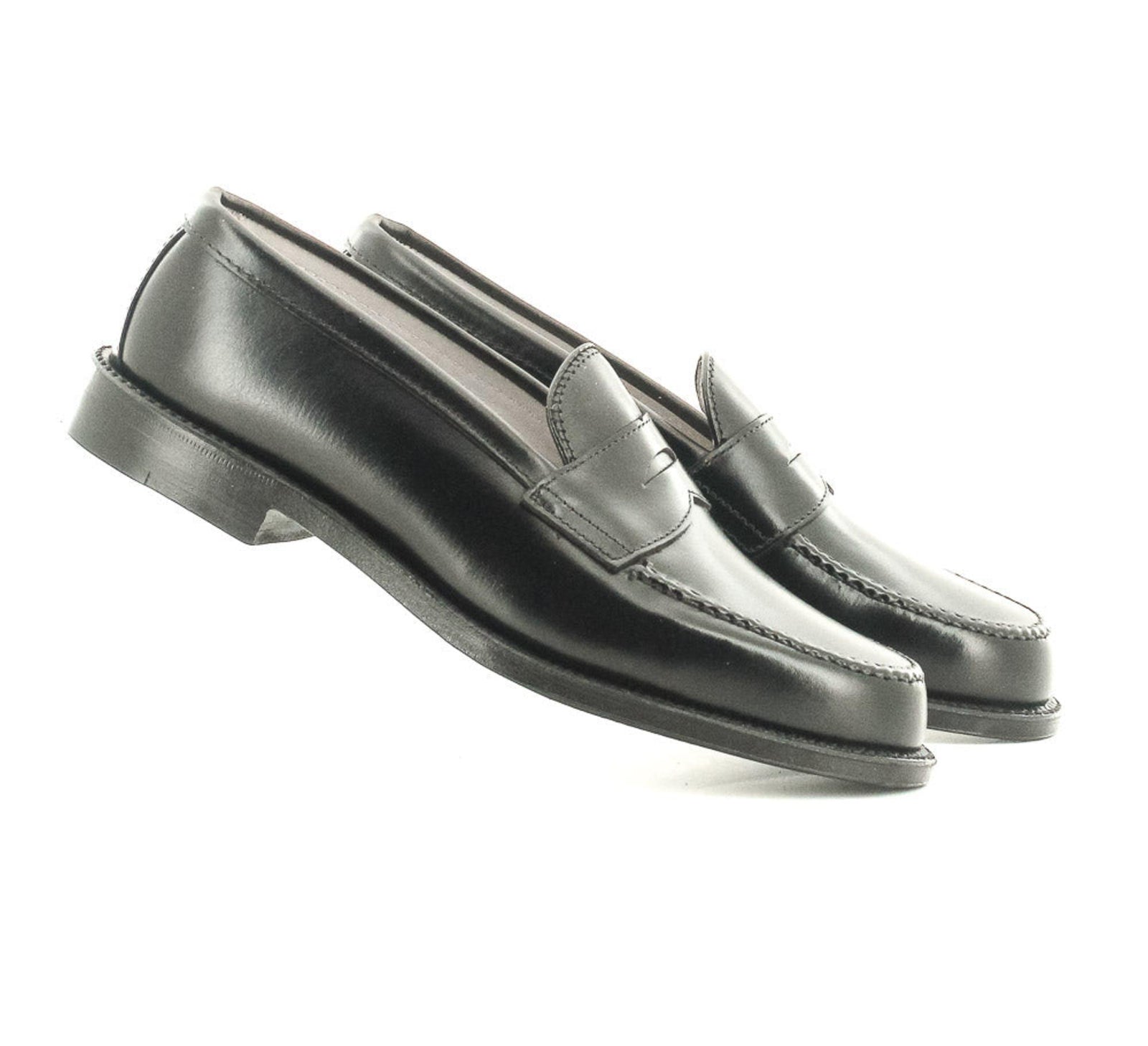 靴 w box ALDEN 981 Black Penny Loafer 981 - Leisure Hand Sewn in Black Calfskin – ALDEN SHOES