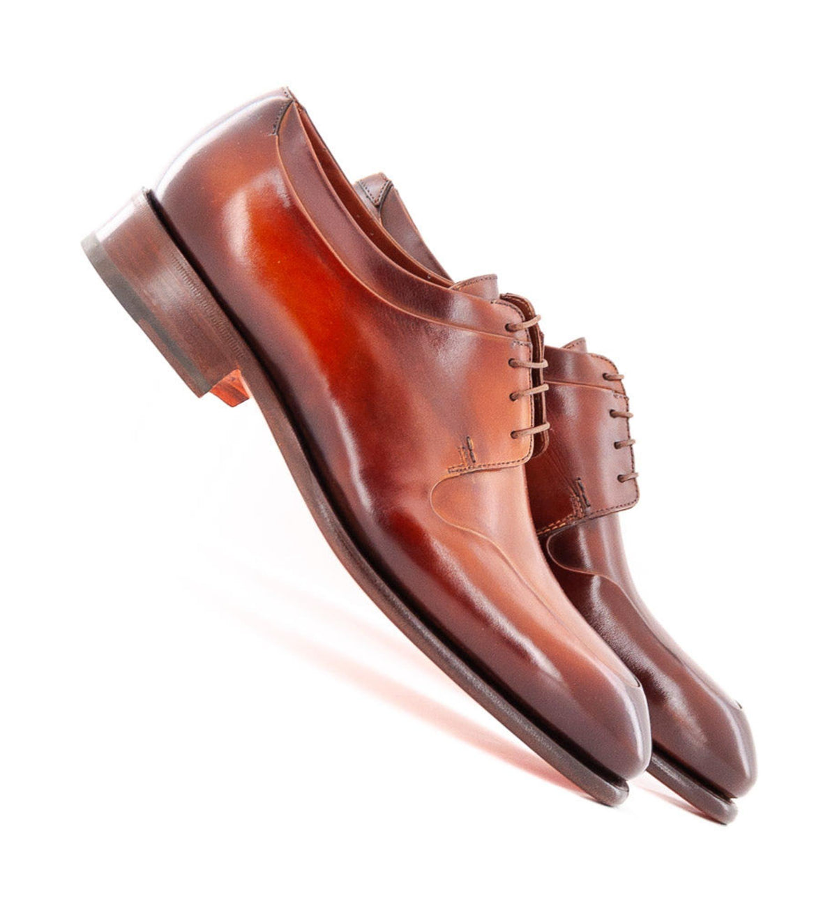 Chaussures Derby Ducal Firenze En Daim Vert - Pointure 42, Fait Main En Suède, Neuves Avec Boîte