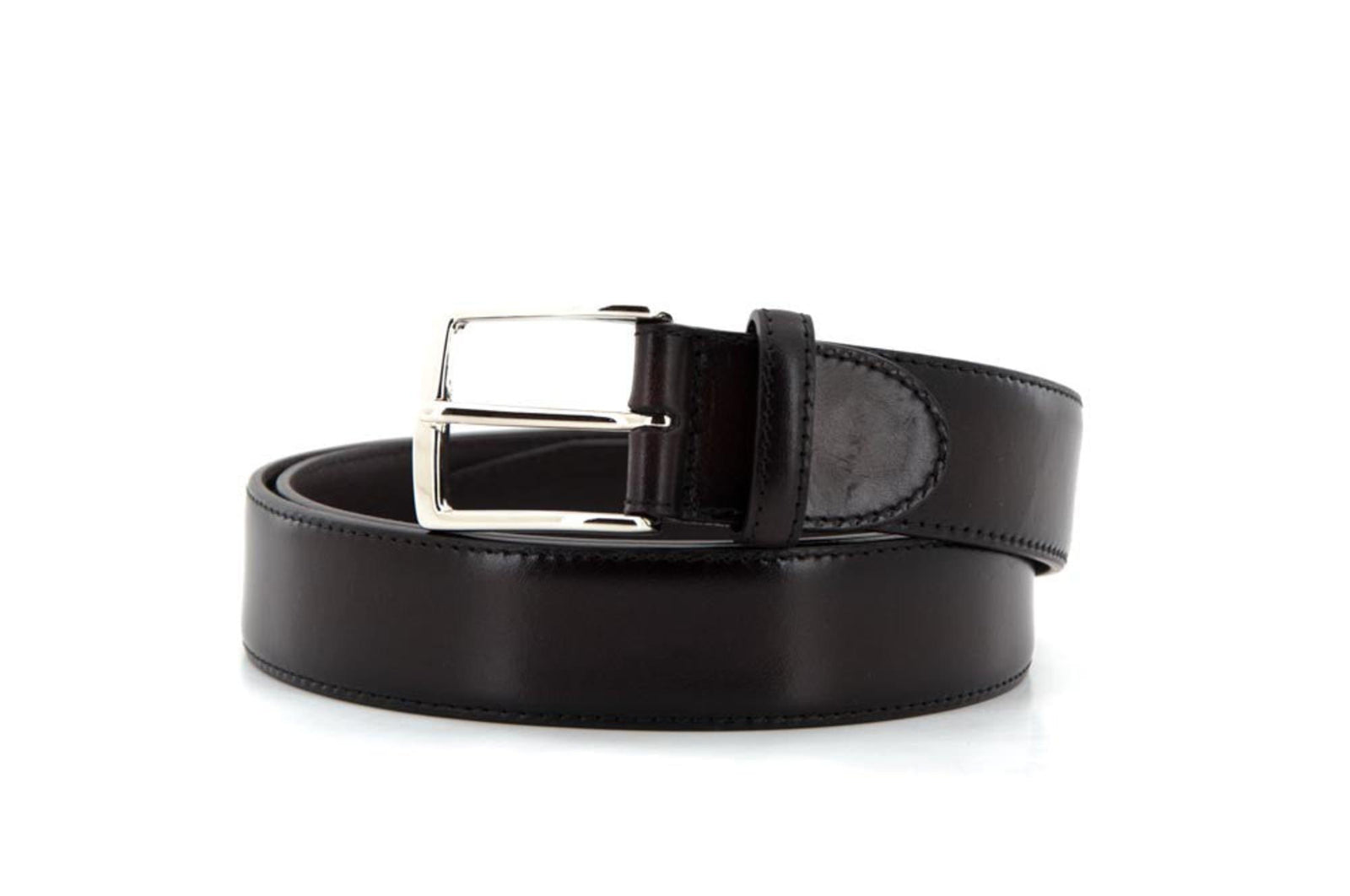 Ceinture En Cuir Vintage Paolo Masi Couleur Bordeaux - Taille 75 (environ) - Occasion En Très Bon état