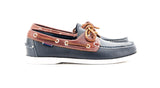 DOCKSIDES WAXY LEA NAVY/BROWN