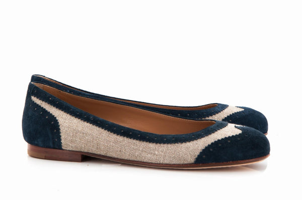 LINEN SUEDE BLEU