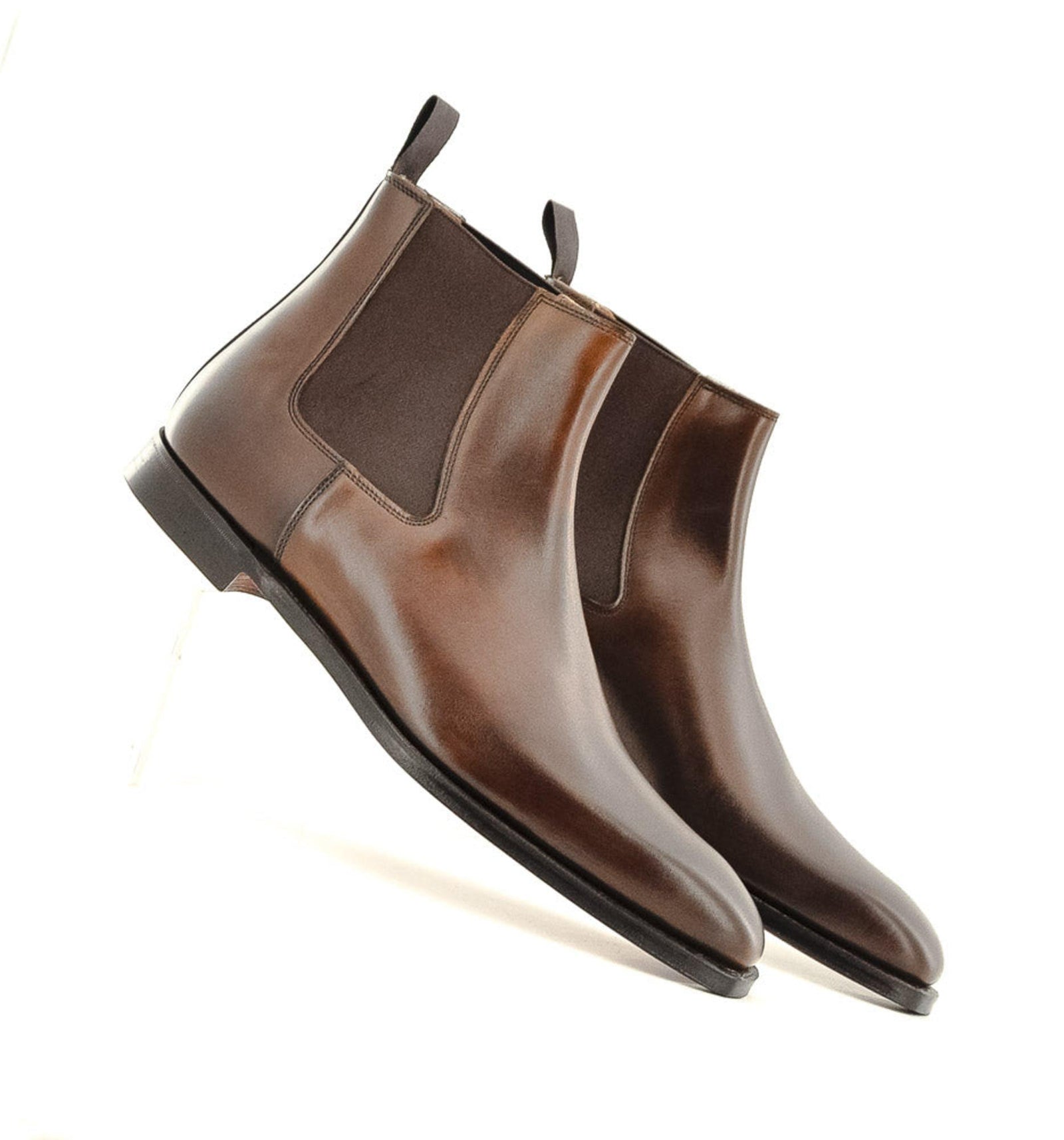 Shipton & Heneage Lingfield Suede Boots 8 Mens Buckle Chocolate Brown Crockett & Jones Lingfield Chelsea Boots | The Noble Shoe main image 2