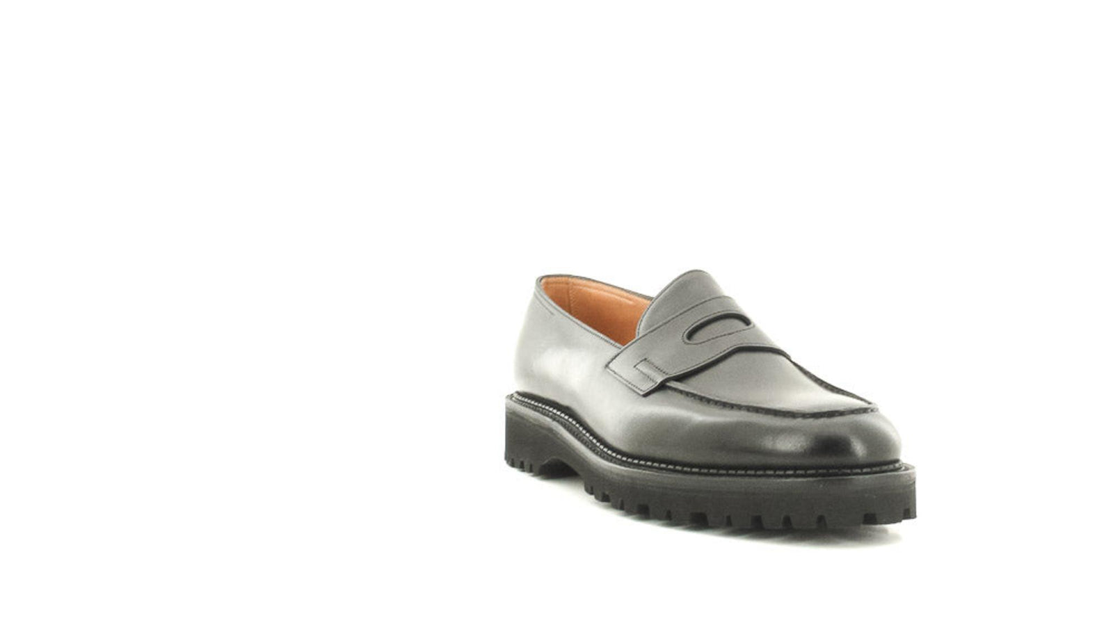 Mocassins Homme John Lobb Modèle Lopez Penny - Cuir Marine, Pointure 9.5 US / 8.5 UK - Neufs Sans Emballage