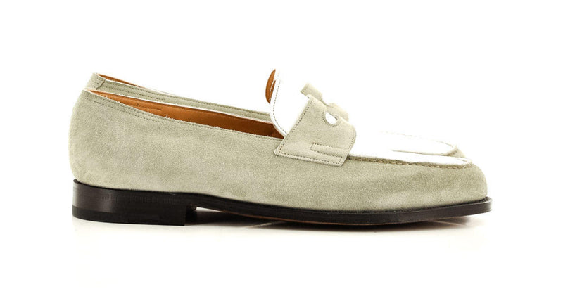 LOPEZ SUEDE DUNE SILVER/BIANCO