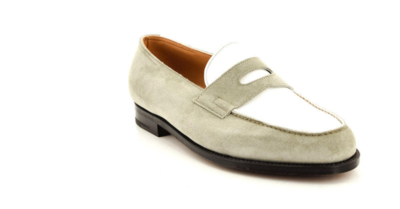 LOPEZ SUEDE DUNE SILVER/BIANCO