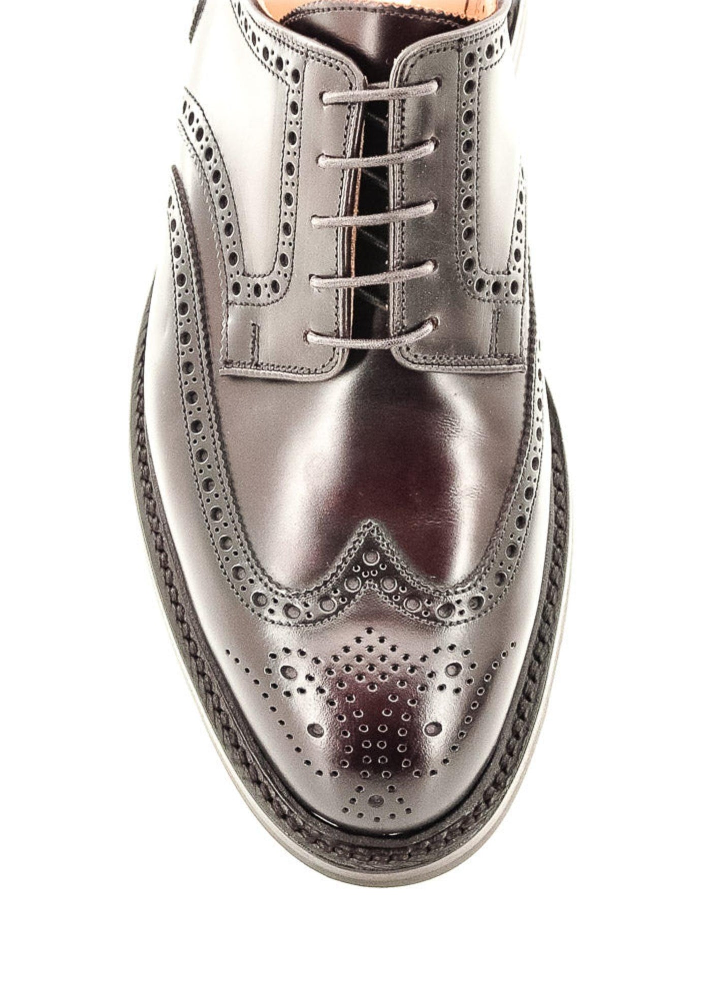Derby Full Brogue in Calf Leather – ETIQL quilp Burgundy Suede