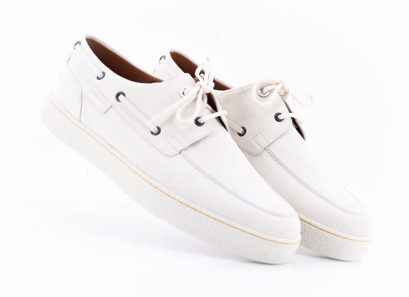 PIER AQUA SUEDE WHITE