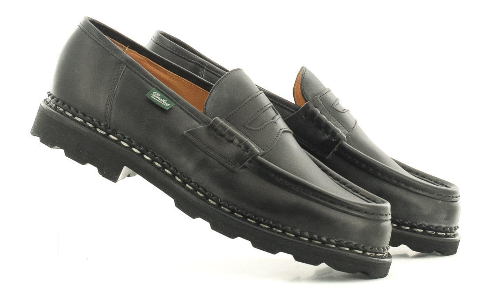 Mocassins Paraboot Reims Marron - Taille 9 UK / 43 EU - Cuir - Fabriqués En France