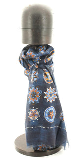 SCARF ARCHY MANDALA BLEU