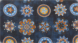 SCARF ARCHY MANDALA BLEU