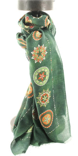SCARF ARCHY MANDALA VERT
