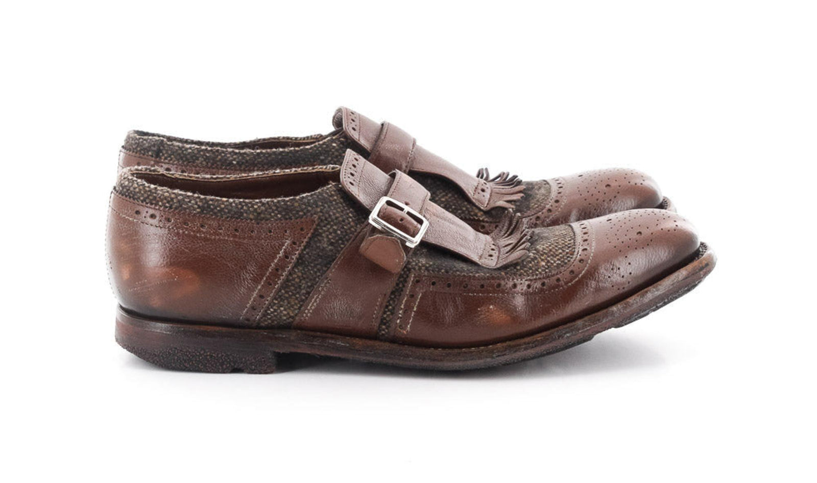 Chaussures Church's Shanghai - Mocassin à Boucle - Cuir Veau Noir - Taille EU 45 (UK 11) - Neuf