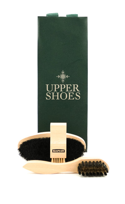 Saphir Brosse Laiton Pour Cuirs Veloutés Et Daims - Brosse Ergonomique Bois De Hêtre