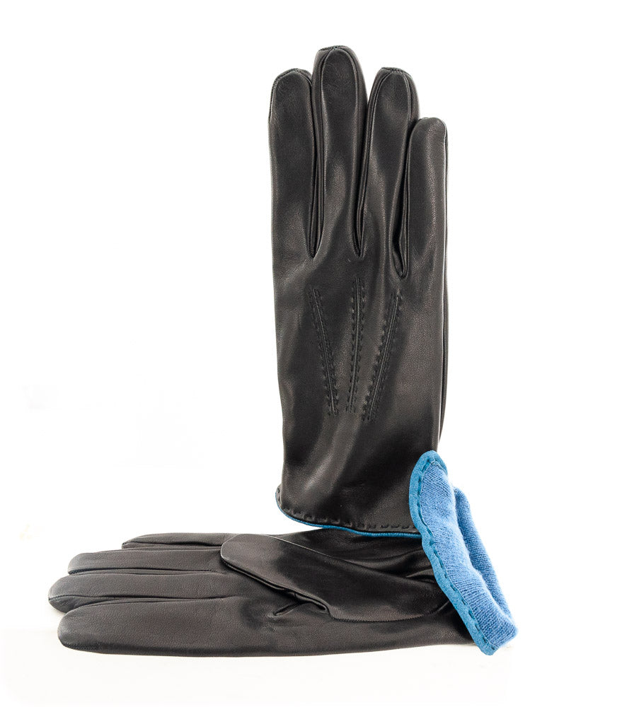 Guanti Uomo In Pelle Nappa Sfoderati, Colore Nero, Taglie Disponibili 8/2 - 9,5/1 - Alpo