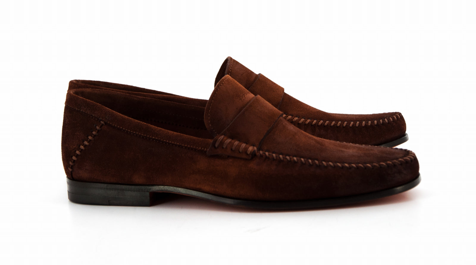 Santoni Positano Penny Loafers Santoni Leather Penny Loafers | Saks Fifth Avenue main image 3