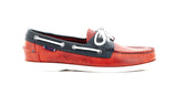 DOCKSIDES WAXY LEA#color_red/navy